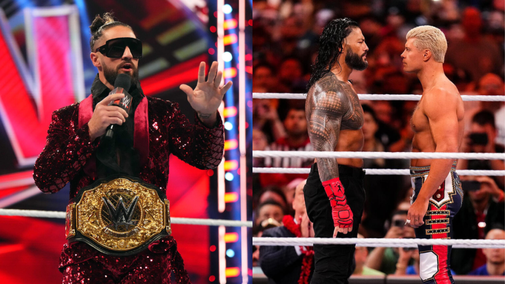 Seth Rollins, Roman Reigns and Cody Rhodes