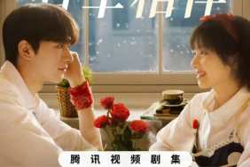 Lin Yi and Landy Li face each other in the official poster of Angels Fall Sometimes