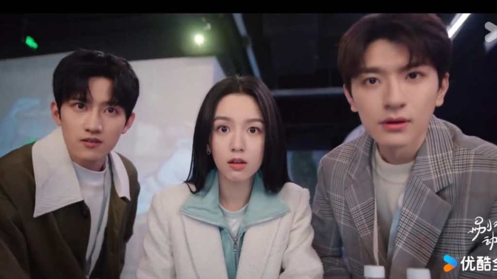 Zhan Yu, Zhou Ye and Lin Yi stare into the camera