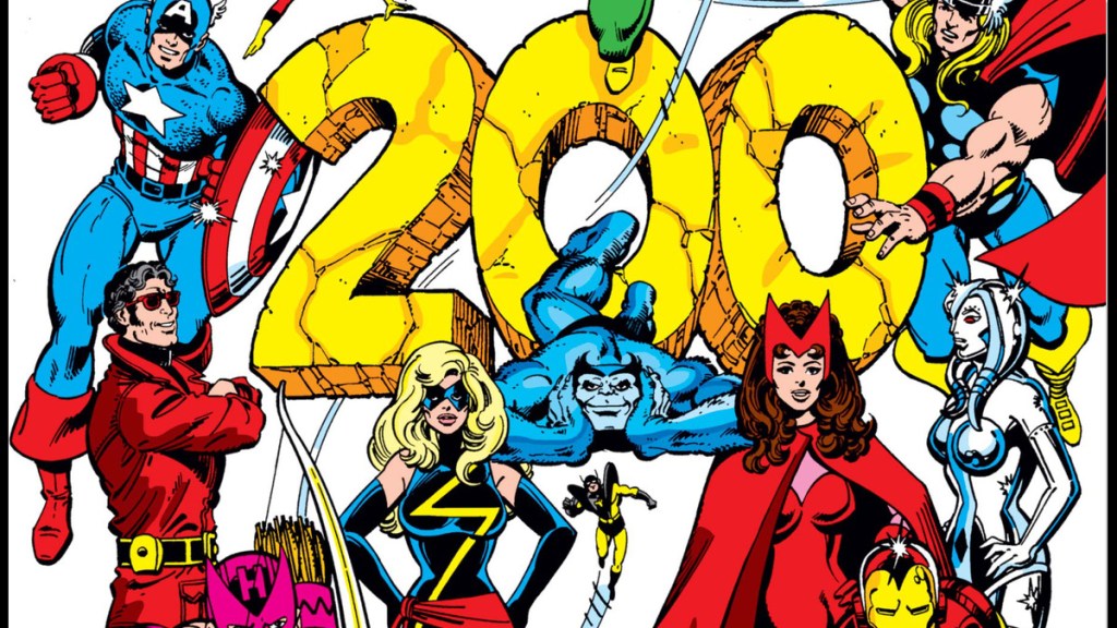 cover of avengers issue 200