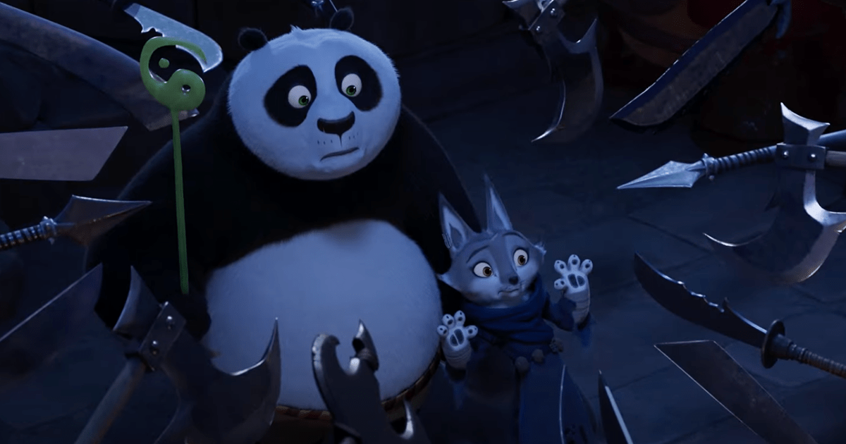 Kung Fu Panda 4 Art montre des humains mis au rebut