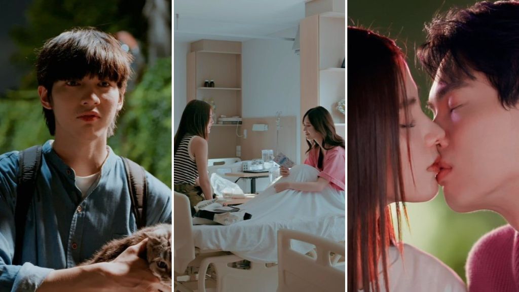 Aou Thanaboon, Baifern Pimchanok, Jane Ramida, and Win Metawin in Beauty Newbie episode 14