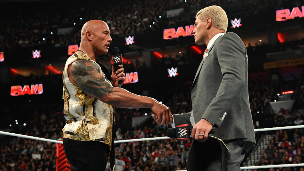 The Rock Confronts Cody Rhodes on WWE RAW After WrestleMania 40