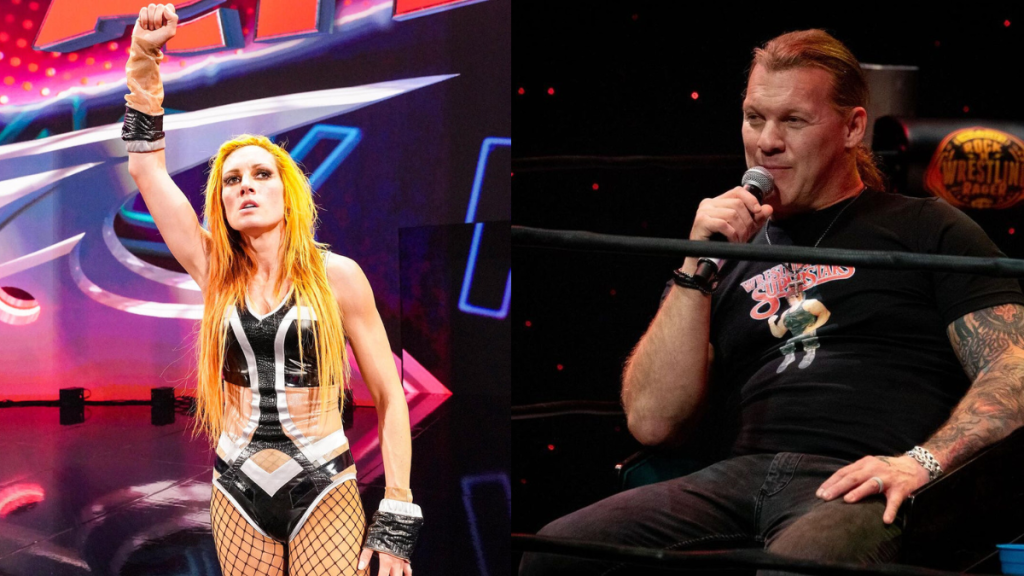 WWE Superstar Becky Lynch and AEW star Chris Jericho