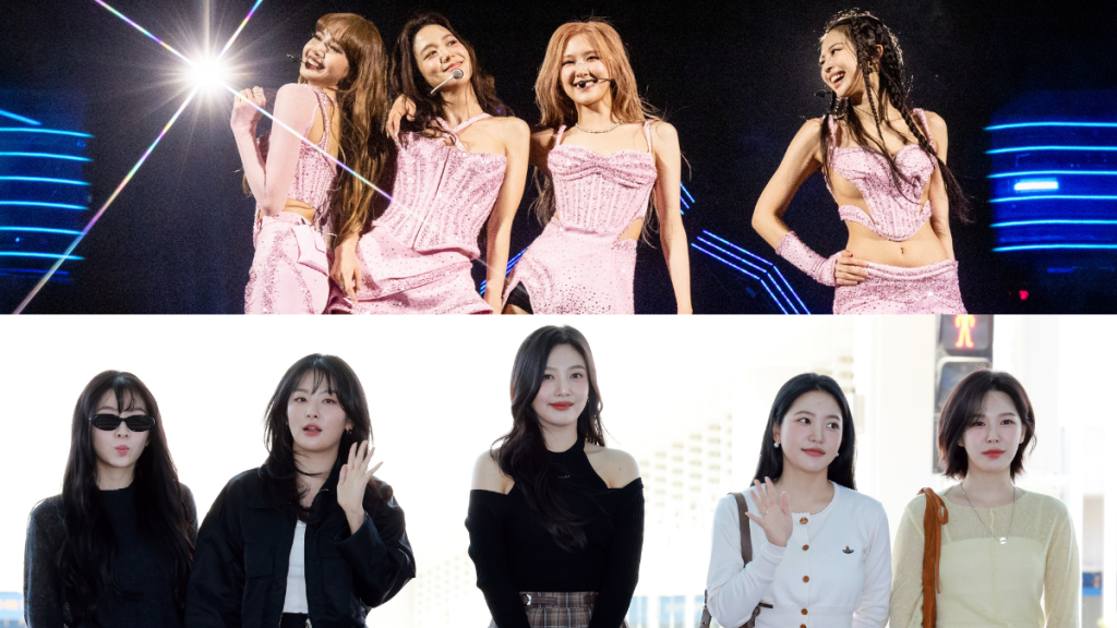 Blackpink and Red Velvet as one of the top third generation girl groups of K-pop