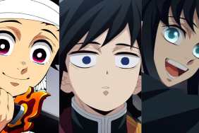 Tanjiro, Giyu, and Muichiro in Demon Slayer