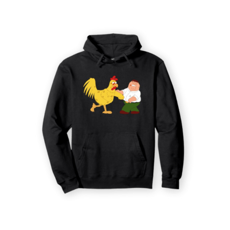 Peter & Chicken Fighting Pullover Hoodie