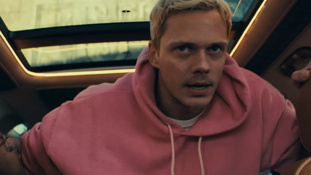 Bill Skarsgard is Trapped in Anthony Hopkins' Car in Locked Trailer