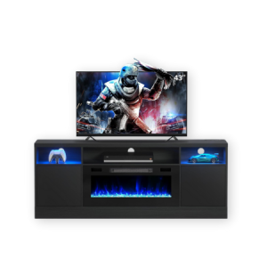 BREEZEHEAT Electric Fireplace TV Stand
