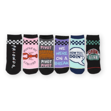 Friends 6 Pack Ankle Socks