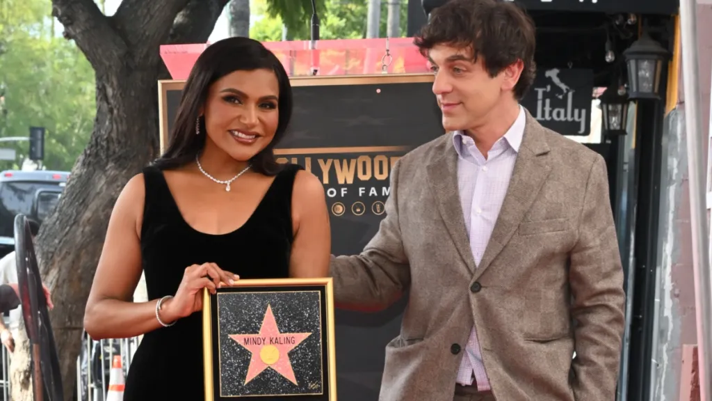 B.J. Novak Roasts Mindy Kaling During Hollywood Walk of Fame Star Celebration