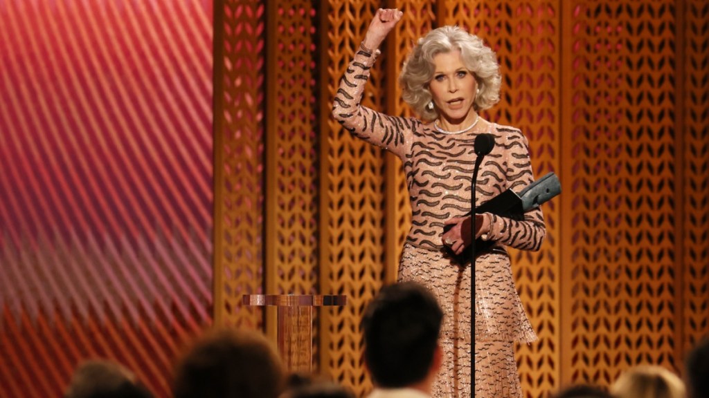 Jane Fonda Comments on 'Woke' During SAG Awards 2025 Speech