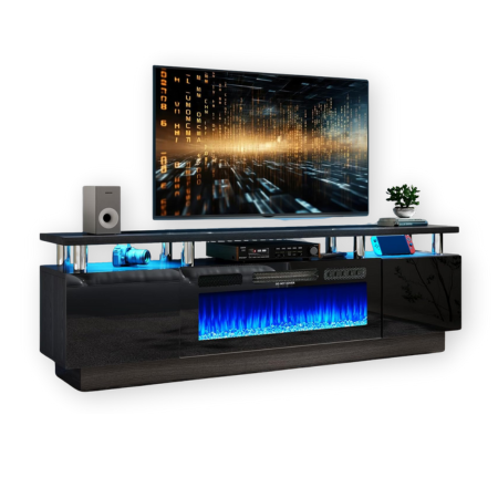 ONEINMIL 36-inch Modern Electric Fireplace TV Stand