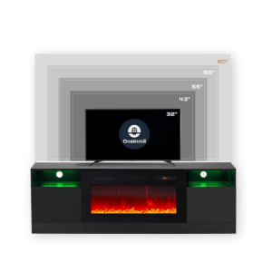 ONEINMIL Fireplace TV Stand with 36-inch Electric Fireplace