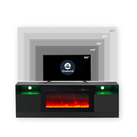 ONEINMIL Fireplace TV Stand with 36-inch Electric Fireplace