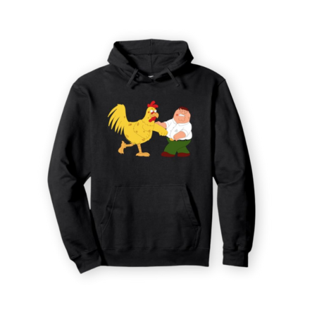 Peter & Chicken Fighting Pullover Hoodie