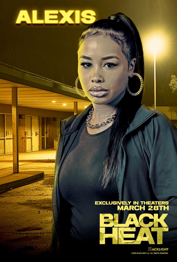 NLE Choppa & DreamDoll Get Character Posters for Crime Thriller Black Heat | Exclusive