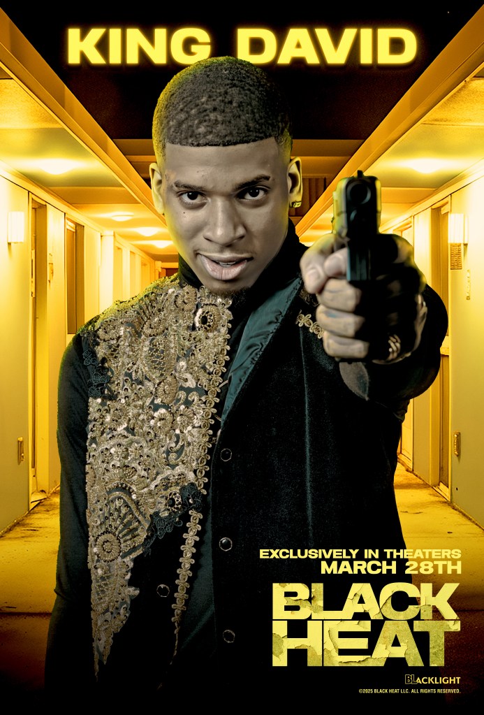 NLE Choppa & DreamDoll Get Character Posters for Crime Thriller Black Heat | Exclusive