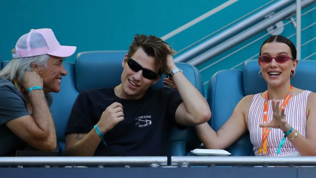 Millie Bobby Brown & Jake Bon Jovi Spotted at Miami Open