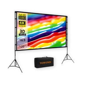 TOWOND Projector Screen With Stand