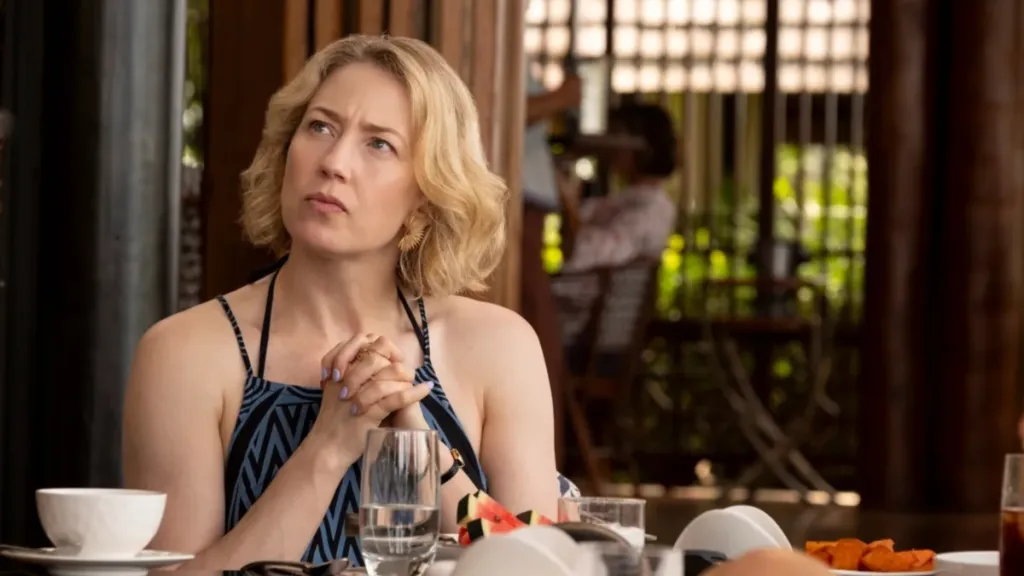 The White Lotus’ Carrie Coon Drew on US Gun Violence Fears for Finale Sprint