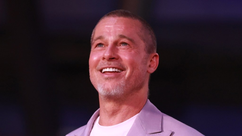 Brad Pitt Debuts New Buzz Cut Hairstyle at F1 Movie Promotion