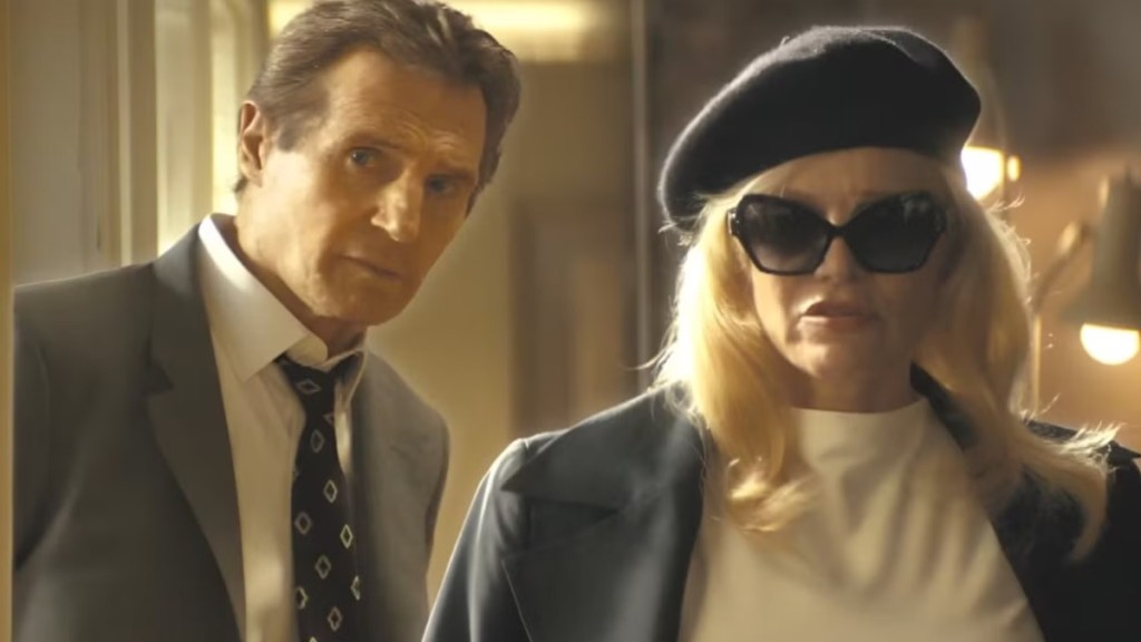 Liam Neeson & Pamela Anderson Fuel Romance Reports With The Naked Gun Ad