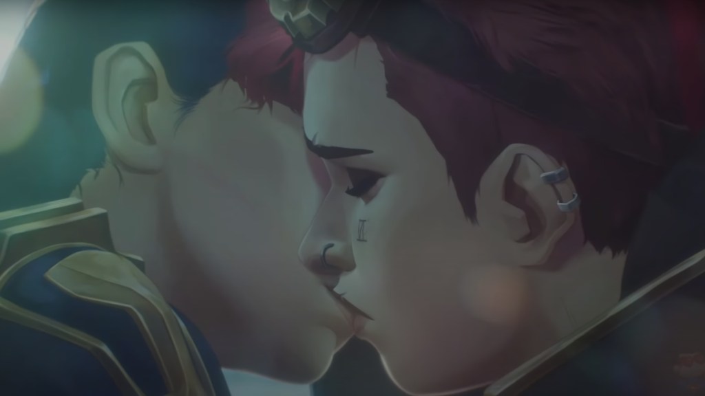 arcane vi caitlyn kiss netflix season 2 amanda overton
