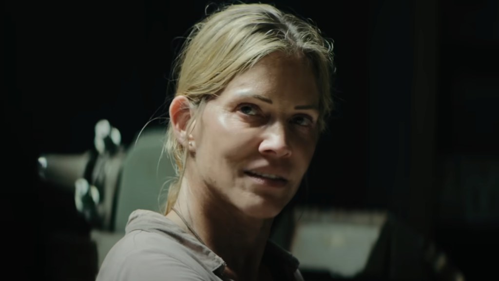 Primitive War’s Tricia Helfer on How New Dinosaur Movie Differs From Jurassic Park | Interview