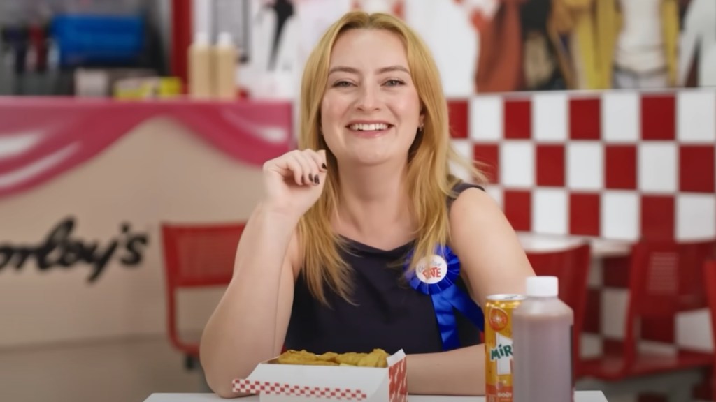 Amelia Dimoldenberg formula 1 chicken shop date passenger princess