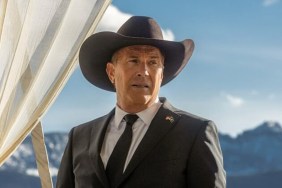 Kevin Costner stares off into the distant.
