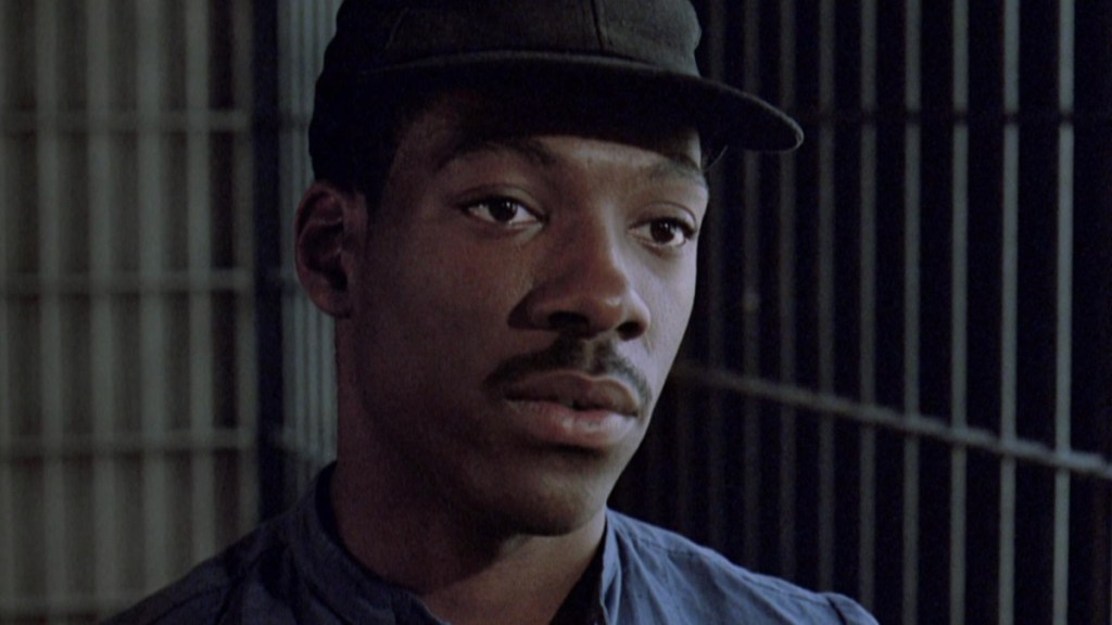 Eddie Murphy looks on in 48 Hrs.