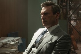 Jon Hamm sits down and stares in Your Friends & Neighbors.