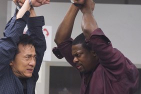 Jackie Chan and Chris Tucker hold their arms up in Rush Hour 3.