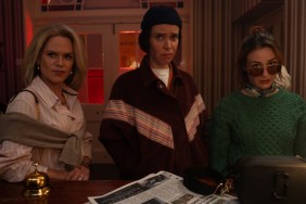 Sinead Keenan. Caoilfhionn Dunne, and Roisin Gallagher in How to Get to Heaven from Belfast.