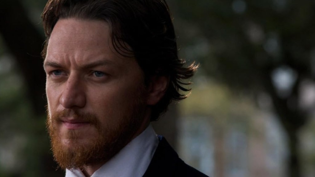 James McAvoy stares in The Conspirator.