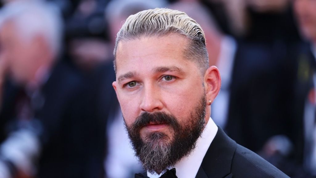 Shia LaBeouf poses for a photo.