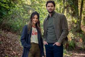 Tom Bateman and Michelle Keegan in The Woods.