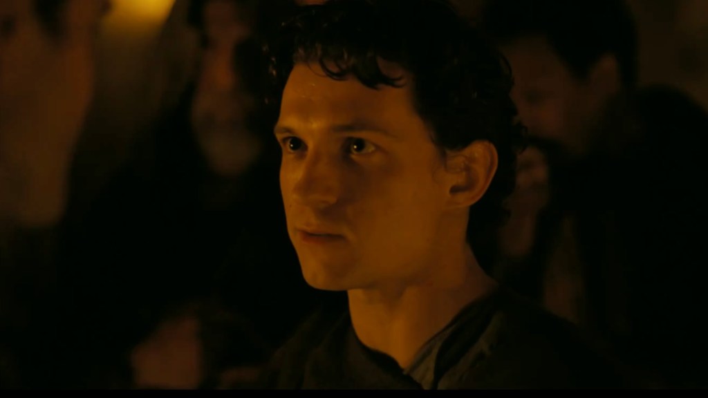 The Odyssey New Trailer Shows Tom Holland vs. Robert Pattinson, Calypso & More
