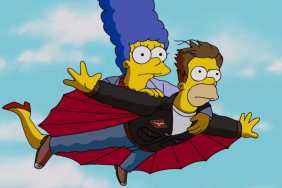 Marge and Homer in The Simpsons.