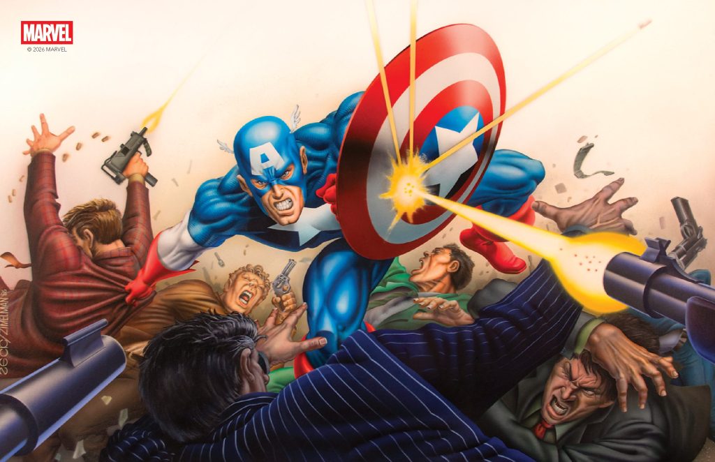 Captain America Saves the Day, Fights Wolverine in New Marvel Art Book | Exclusive
