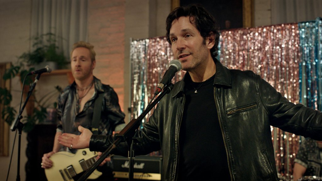 Paul Rudd Rocks Out While Filming Power Ballad in Exclusive Video image