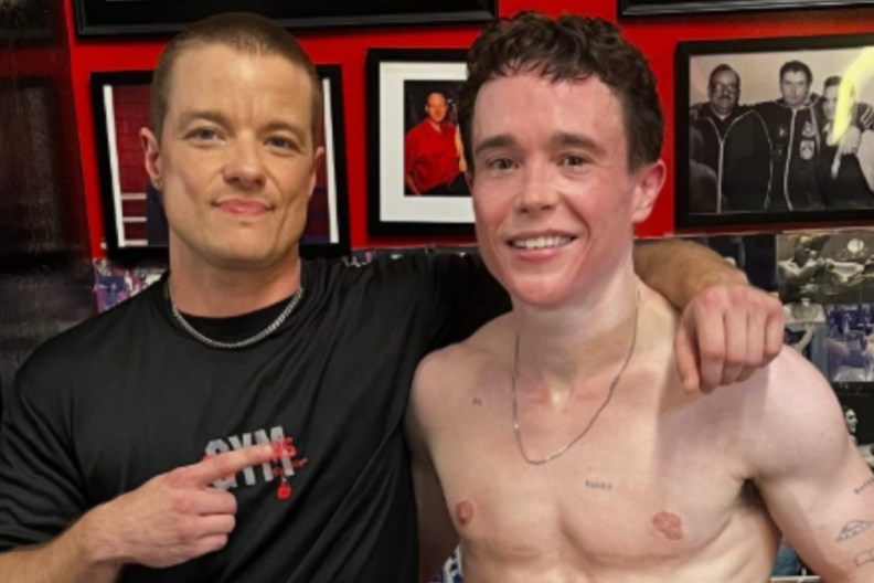 Elliot Page Looks Shredded in Shirtless Photo & Videos From Boxing Training