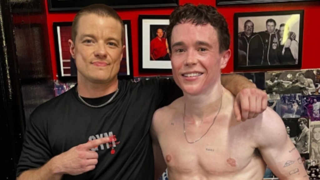 Elliot Page Looks Shredded in Shirtless Photo & Videos From Boxing Training image