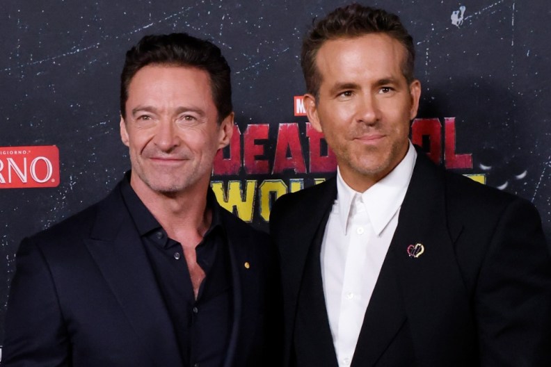 Viral Video Shows Hugh Jackman & Ryan Reynolds Nearly Hit by Foul Ball