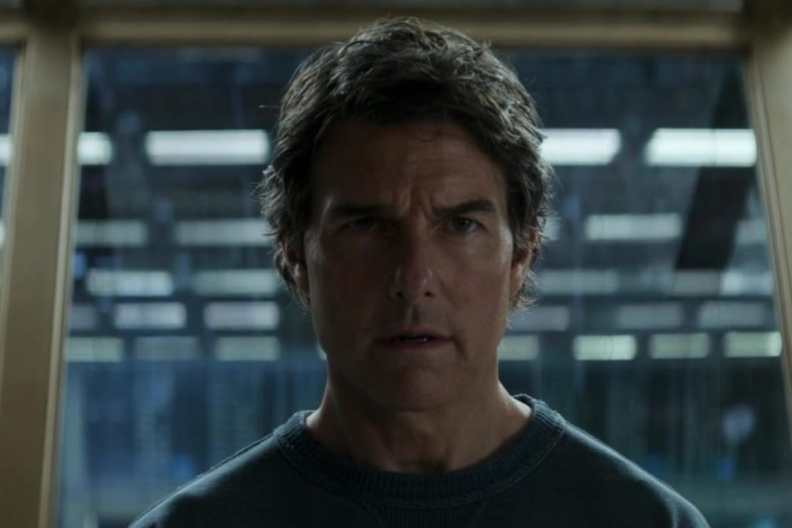 Tom Cruise stares in Mission: Impossible Final Reckoning.