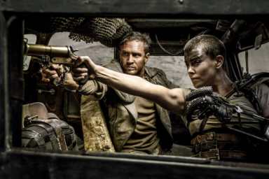 Tom Hardy and Charlize Theron in Mad Max Fury Road
