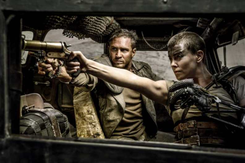 Tom Hardy and Charlize Theron in Mad Max Fury Road