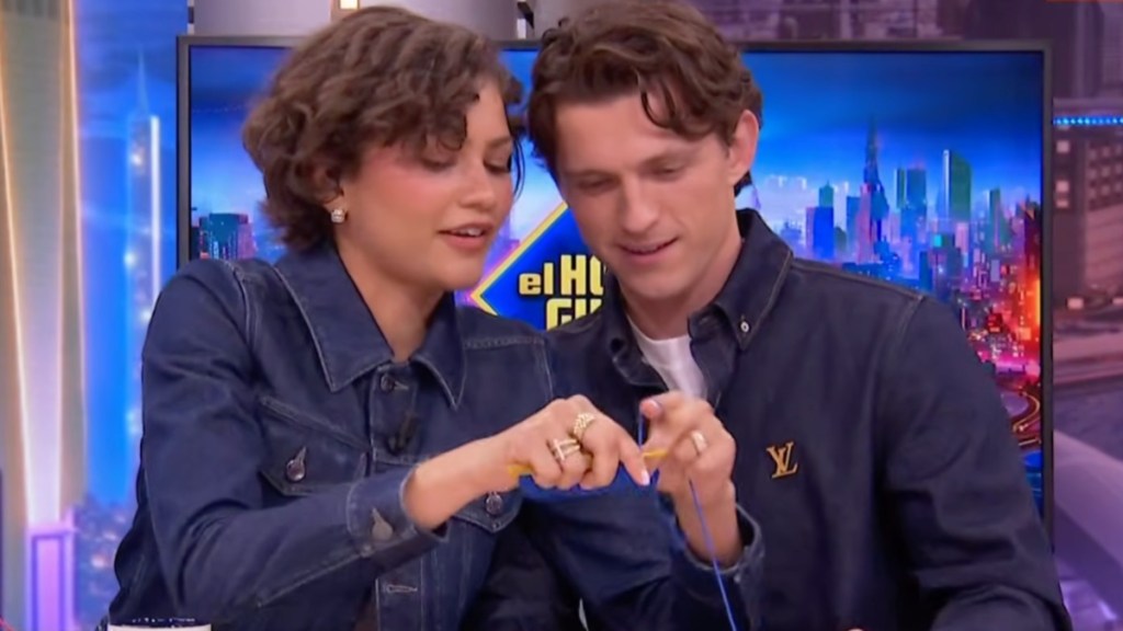Tom Holland & Zendaya Absolutely Lose It as Muppets Shoot Webs in Viral Video image