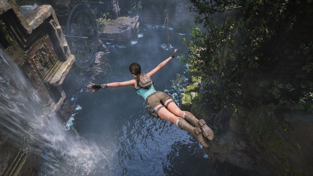 Tomb Raider Legacy of Atlantis Swan Dive
